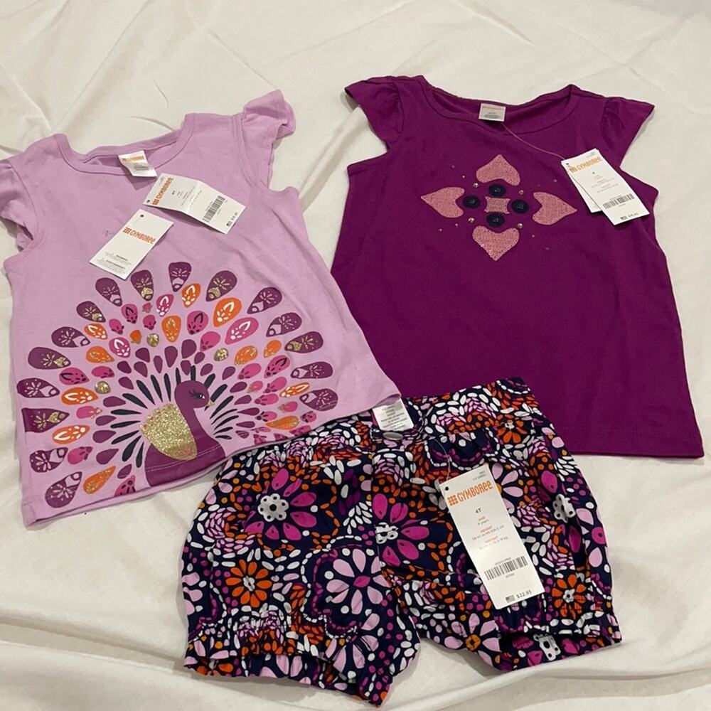 Gymboree 4 shorts w/2 T-shirts’ NWT